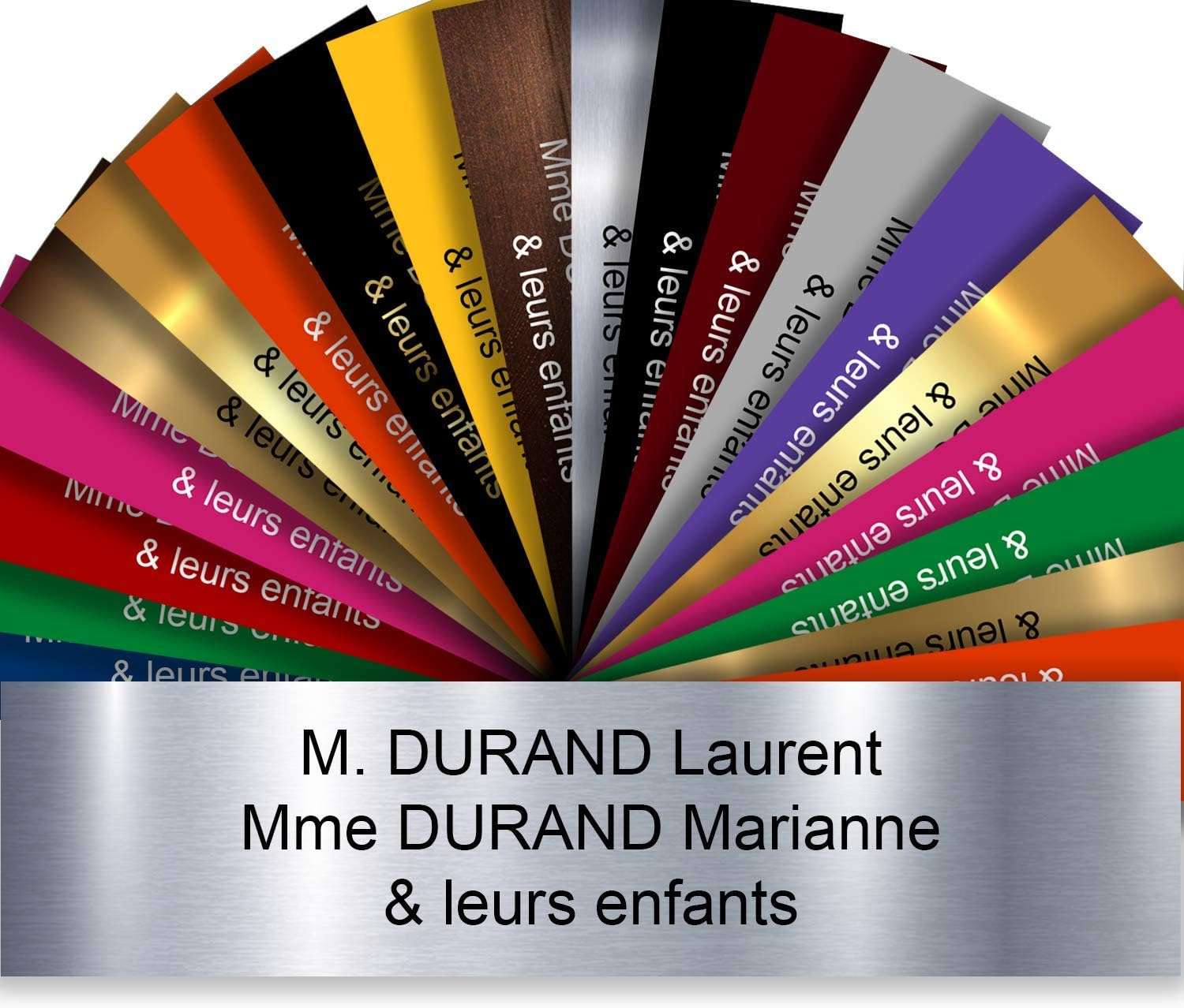 plaque boites aux lettres PVC