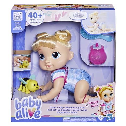 -36% – Baby Alive Harper Hugs – Poupée Interactive de 27 cm…