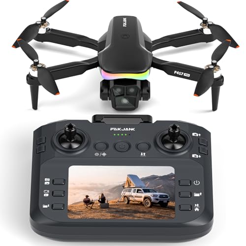 -50% – Drone avec 4K Caméra 1080pTélécommande par Écran,Lumière LED RVB FPV…