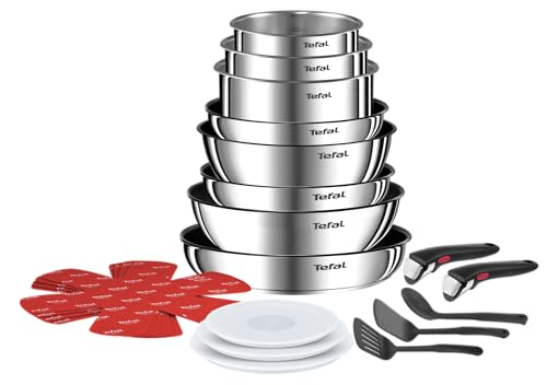 -37% – Tefal Ingenio Batterie de cuisine 20 pièces, Poêles, Casseroles, 2…