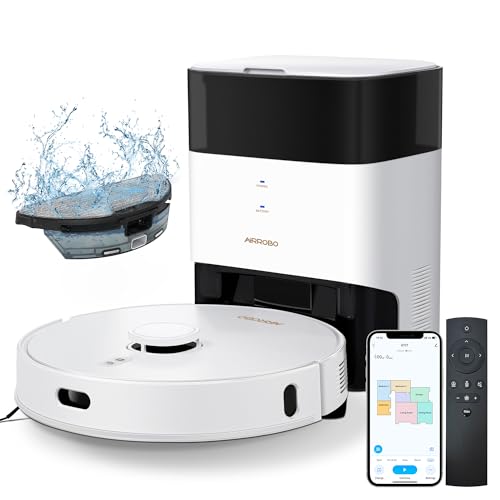 -19% – AIRROBO GT21 Robot Aspirateur Laveur avec Station: Robot-Laveur avec Navigation…
