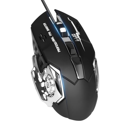 -20% – Aotong Souris Gamer Filaire RGB, 6 Boutons Programmables, 3600 DPI…