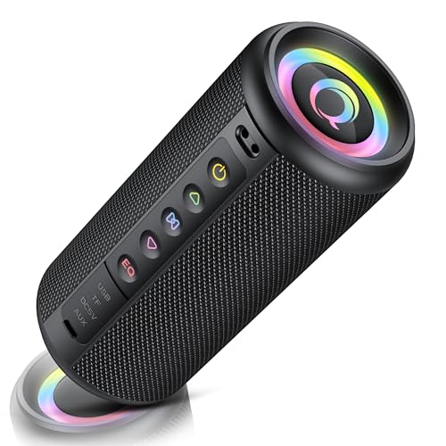 -70% – Enceinte Bluetooth puissante, Enceintes Portable Bluetooth 5.4 Sans Fil Avec…