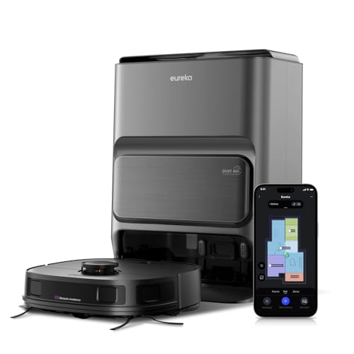 -0% – Eureka J12 Ultra Robot Aspirateur Laveur avec Station Automatique de…