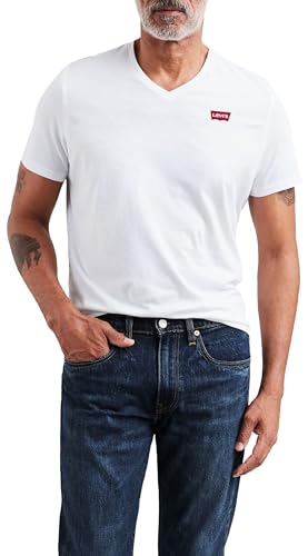 -48% – Levi&rsquo;s Homme Original Housemark V-Neck, White, M