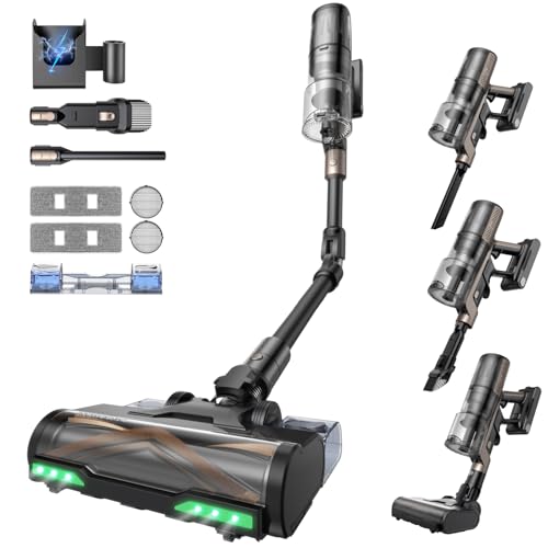 -46% – Proscenic P20 Aspirateur Balai sans Fil,70Kpa/680W/70Min Aspirateur Laveur avec Nettoyage…