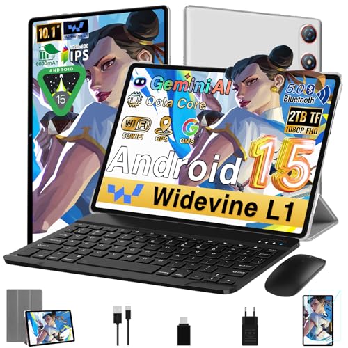 -70% – UJJ Dernière Tablette Android 15 Tablette 10 Pouces, 64 Go…