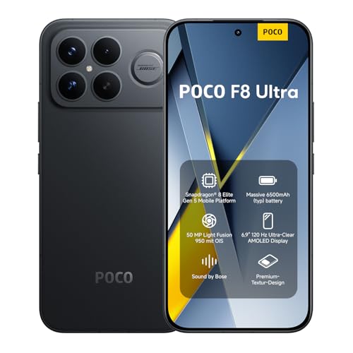 -17% – Xiaomi POCO F8 Ultra, Smartphone 16+512 Go, écran AMOLED 6,9″…